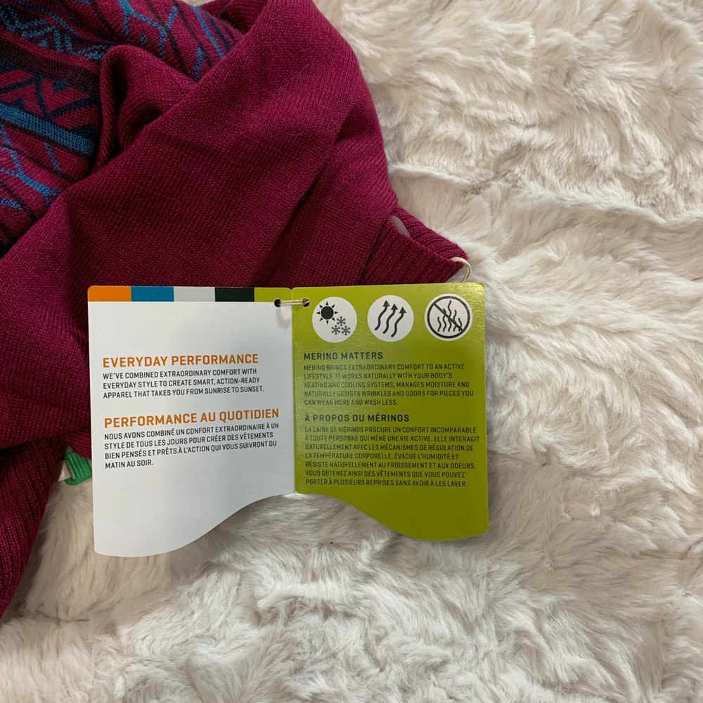 Women’s Smartwool Crewneck Pullover sweater, Berry, M, NWT. - Picture 10 of 10